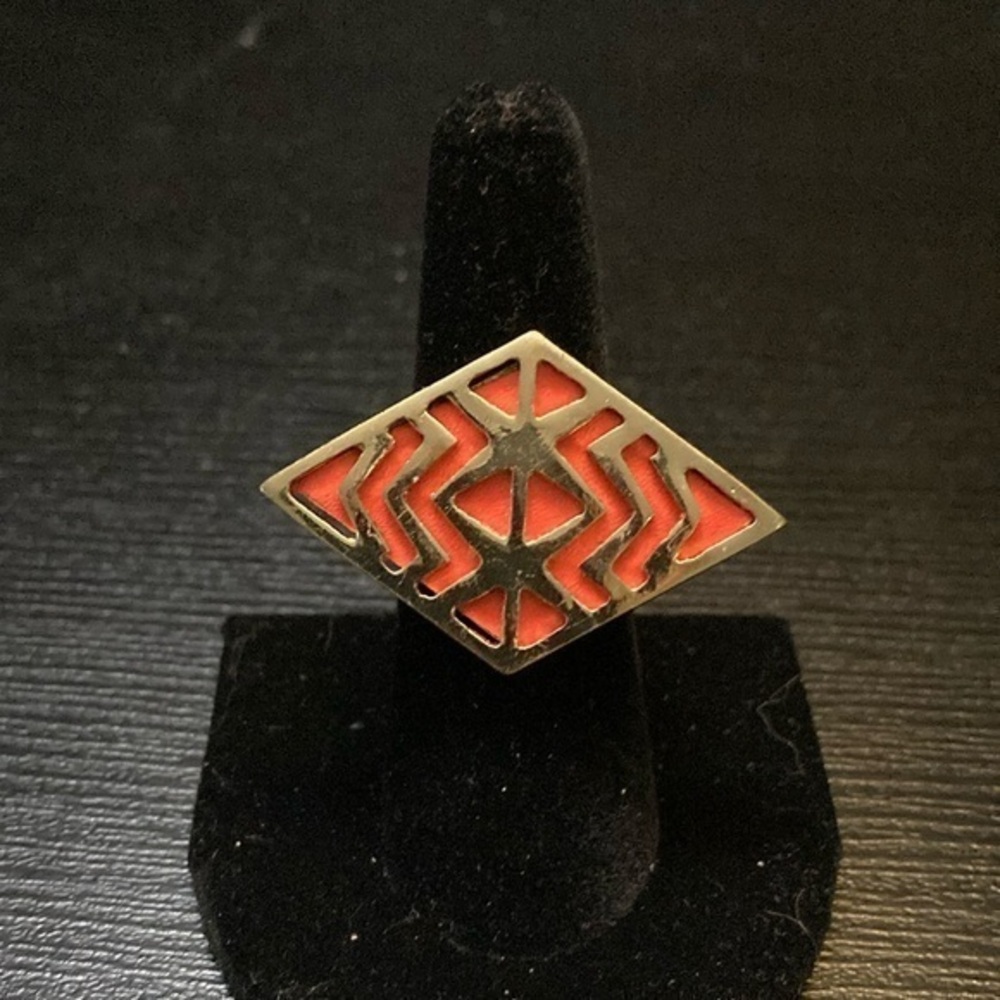 Chic Gold Geometric Ring